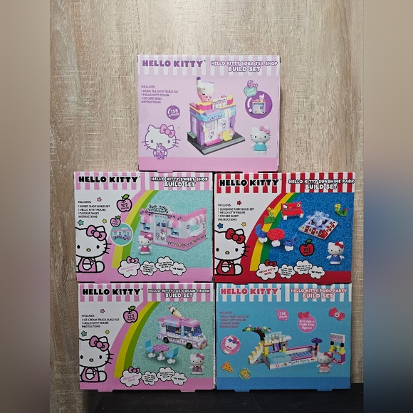 Officially Licensed Sanrio Hello Kitty Building Blocks Sets Creative 6Pack - NEW - Picture 3 of 5